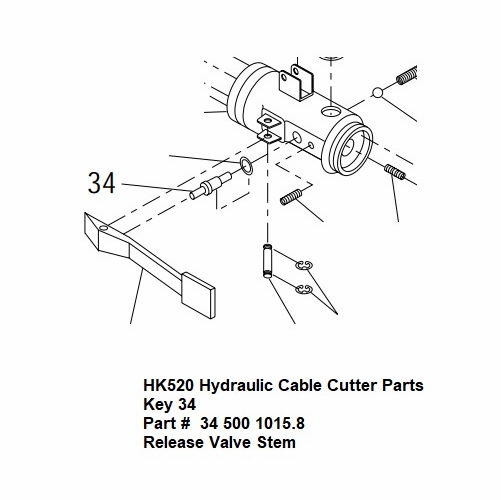 Greenlee 1015 Stem Release Valve 50010158/783310010159