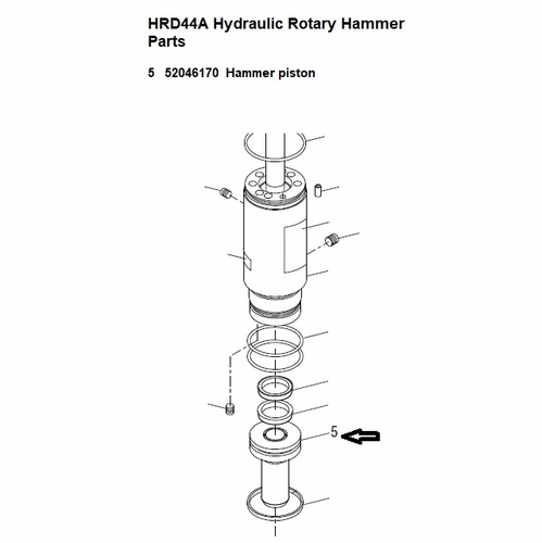 Greenlee  10382 Hammer,Piston (Hrd44A) 52046170 / 783310103820