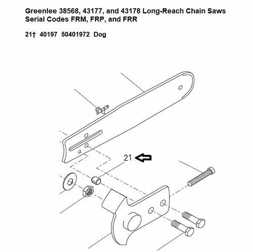 GREENLEE 105378 DOG (H6200) 50401972 / 783310401971