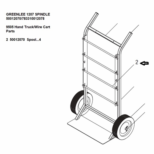Greenlee 1207 Spindle 50012070/783310012078