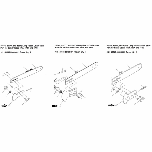 GREENLEE 134134 COVER (LR Chain Saws) 50408461 / 783310408468