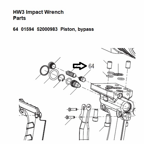 GREENLEE 138308 PISTON, FLOW CONTROL (HW3) 52000983 / 783310015949