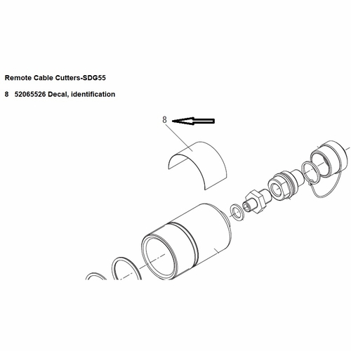 Greenlee 1568 Decal Identification (Sdg55) 783310015680 /52065526