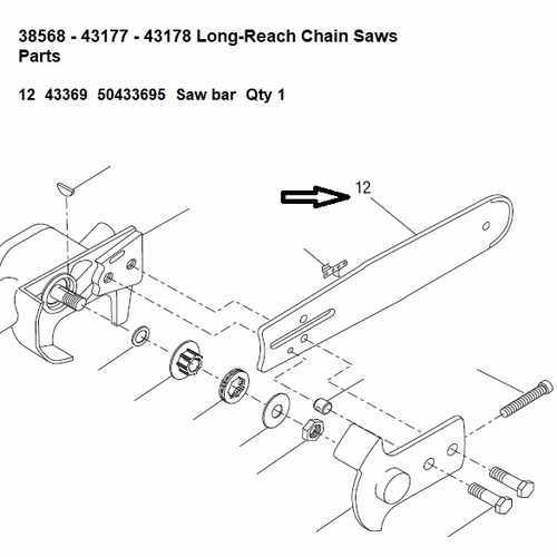 Greenlee  170074 Bar,Saw 50433695 / 783310433699