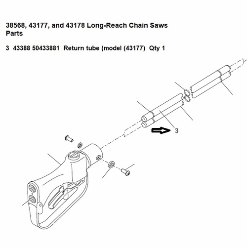 GREENLEE 170142 TUBE, INNER-LRCS (88.5 inch ) 50433881 / 783310433880