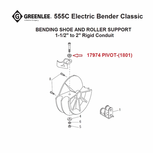 Greenlee 17974 Pivot-(1801) 50179748/783310179740