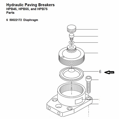 Greenlee  1814052 Diaphragm Hpb45 50022172 / 783310022176
