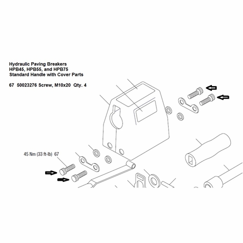 Greenlee  1815722 Screw (M10X20) Hpb45 50023276 / 783310023272