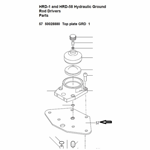 Greenlee 1820271 Plate, Top 50028880 783310028888