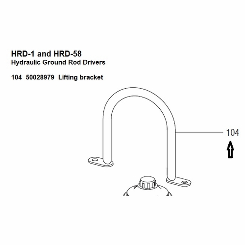 Greenlee  1820279  Bracket, Lifting Hrd-1 Hrd-58  50028979 / 783310028970