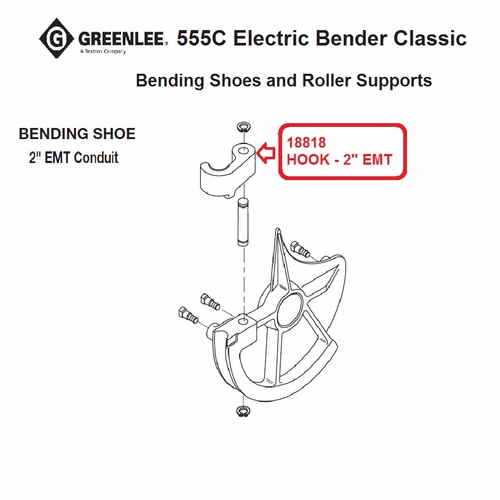 Greenlee 18818 Hook-2 Inch Emt (1818-M3) 50188186/783310188186
