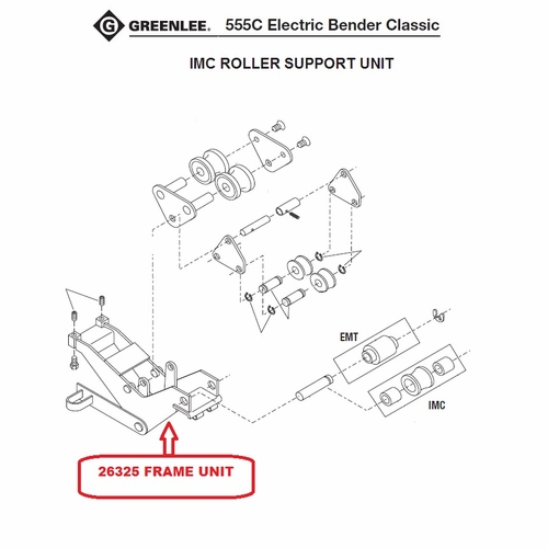 Greenlee 26325 Frame Unit 50263250/783310263258