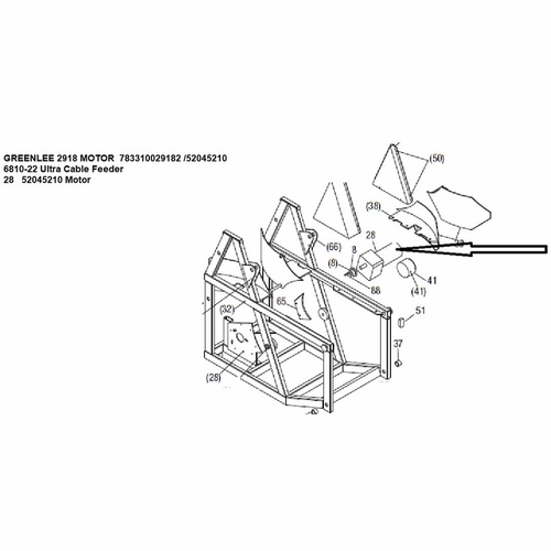 Greenlee 2918 Motor  783310029182 /52045210