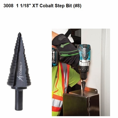 Greenlee 30008C Bit, Step  Number 8 Cobalt (30008C)  783310057925/52075247