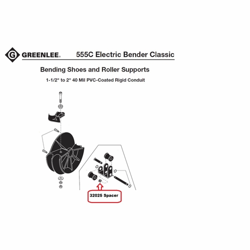 GREENLEE 32025 SPACER-.824X1.05X.31 (555-M5) 50320254/783310320258