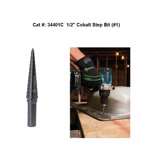 Greenlee 34401C Bit, Step  Number 1 Cobalt  (34401C) 783310057895/52075245
