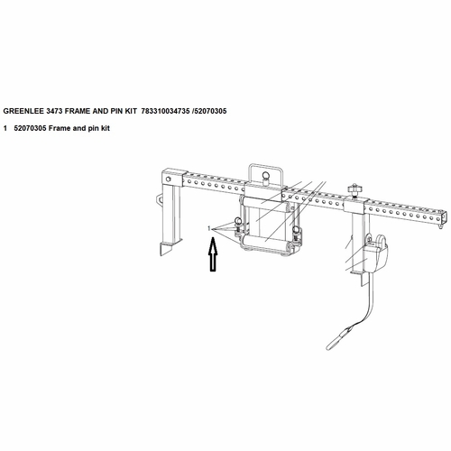 Greenlee 3473 Frame And Pin Kit  783310034735 /52070305