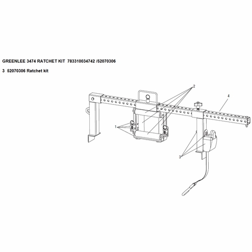 Greenlee 3474 Ratchet Kit  783310034742 /52070306