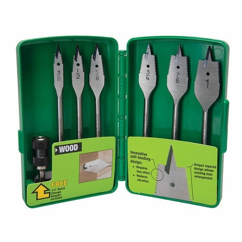 GREENLEE 34AR-6 BIT SPADE-SF CORDED (6PC KIT) POP 50122380/783310037101