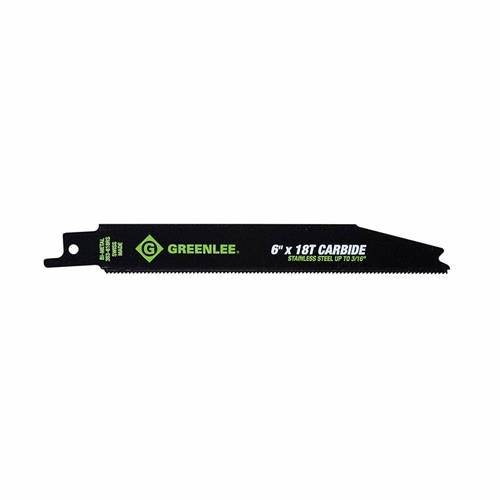 GREENLEE 353-618RS BLADE PKG RECIP-6X 3/4 X .039 18TPI CARB 52062950/783310010470