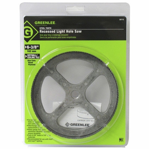 GREENLEE 35713 HOLESAW LIGHT 6-3/8 STEEL TOOTH 50357131/783310357131