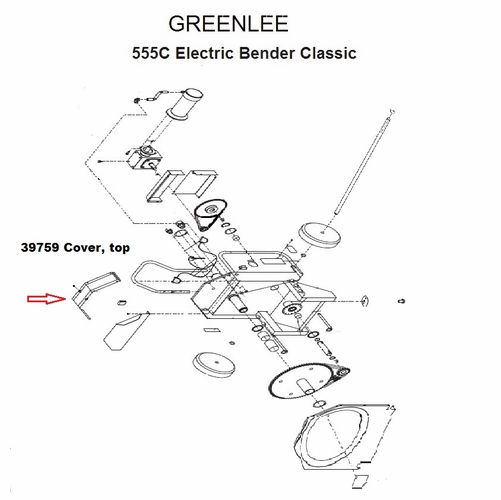 GREENLEE 39759 COVER-TOP (555-M8) 50397591/783310397595