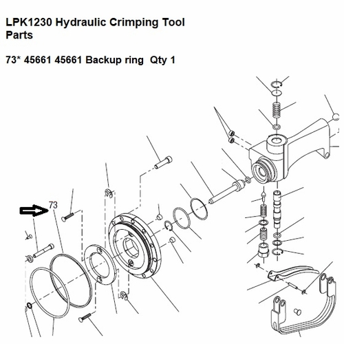 GREENLEE 45661 RING,BACK-UP 50456610 / 783310456612