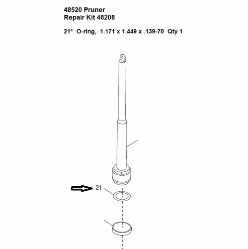 Greenlee 48204 O-Ring-1.171X1.449X.139 70D 50482041 / 783310482048
