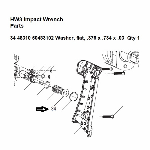 Greenlee  48310 Washer, Flat .76X.734X.03 Plain 50483102 / 783310483106