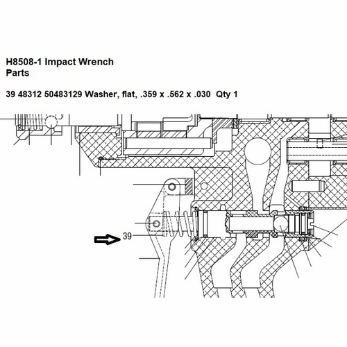 Greenlee  48312 Washer, Flat .359X.562X.030 Pl 50483129 / 783310483120