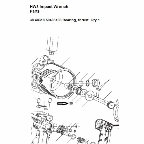 Greenlee  48318 Bearing,Thrst .500X.937X.078 50483188 / 783310483182