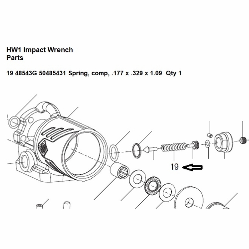 Greenlee  48543G Sprg-Comp.177X.329X1.410/1.420 50485431 / 783310485438