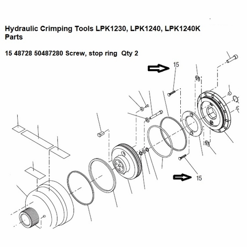 GREENLEE 48728 SCREW,CAP-SPEC (1/4-20UNC-2A) 50487280 / 783310487289