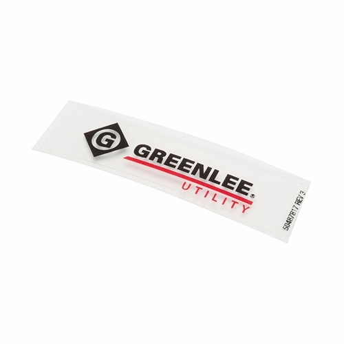 GREENLEE 48781 DECAL,GREENLEE UTILITY (H6400C) H2 / 50487817/783310487814