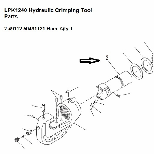 Greenlee  49112G Ram 50491121 / 783310491125