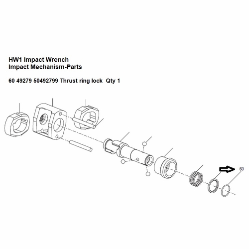 GREENLEE 49279 RING, LOCK-THRUST 50492799 / 783310492795