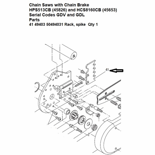 GREENLEE 49403G RACK-SPIKE (CSP) 50494031 / 783310494034