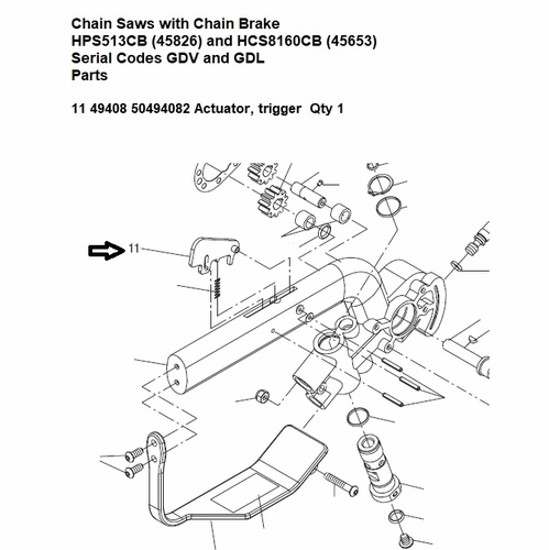 Greenlee  49408G Actuator-Trigger (Csp) 50494082 / 783310494089