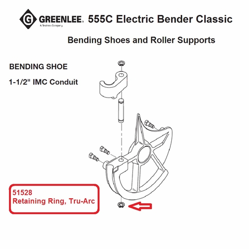 GREENLEE 51528 RING-RETAINING .750 TRUARC No 5160 EX 90515285/783310515289