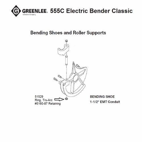 Greenlee 51529 Ring-Retaining .875 Truarc  No 5160 Ex 90515293/783310515296