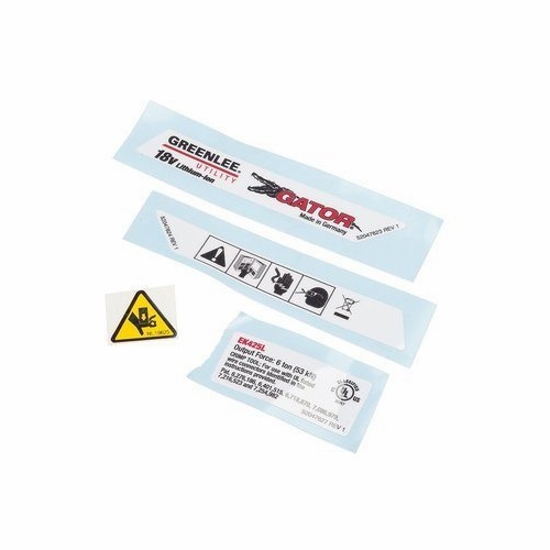 Greenlee 52182 Decal Kit 52049206/783310521822