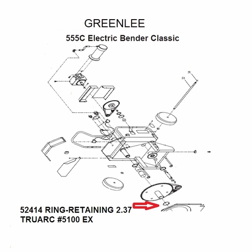 Greenlee 52414 Ring-Retaining 2.37 Truarc  No 5100 Ex 90524144/783310524144
