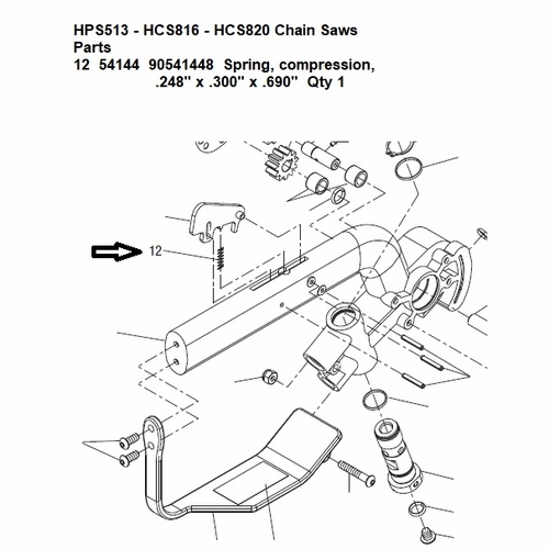 GREENLEE 54144 SPRING-COMP .248X.300X.69 90541448 / 783310541448
