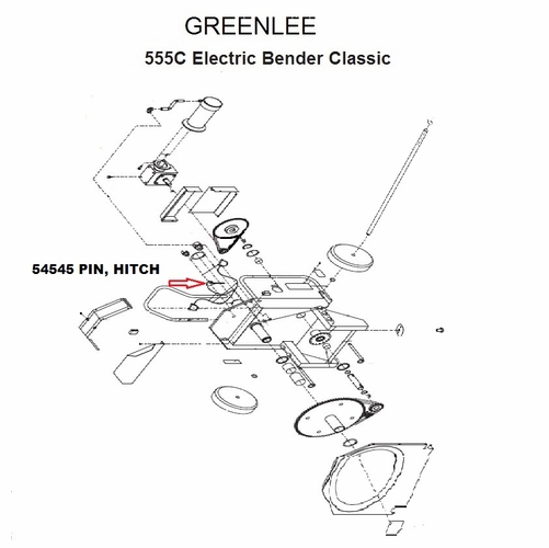 Greenlee 54545 Pin Hitch 90545451/783310545453