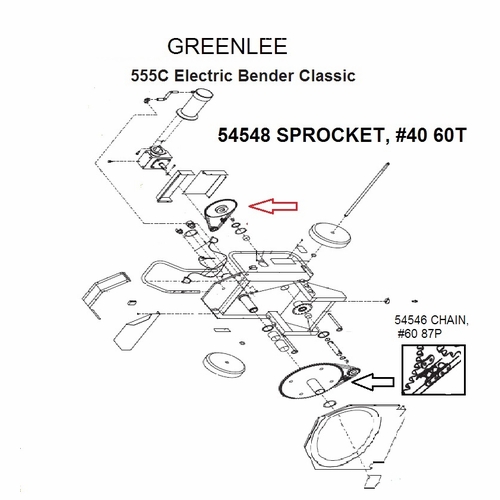Greenlee 54546 Chain  No 60 87P 90545460/783310545460