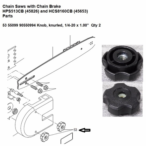 Greenlee  55099 Knob Fluted-1/4-20X1.0X.66 90550994 / 783310550990