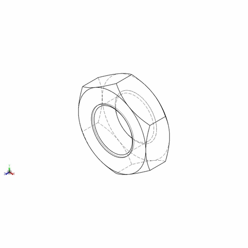 Greenlee 55229 Nut,Hex Jam 1-14,Lh (H6245A)  H2 / 90552296 / 783310552291