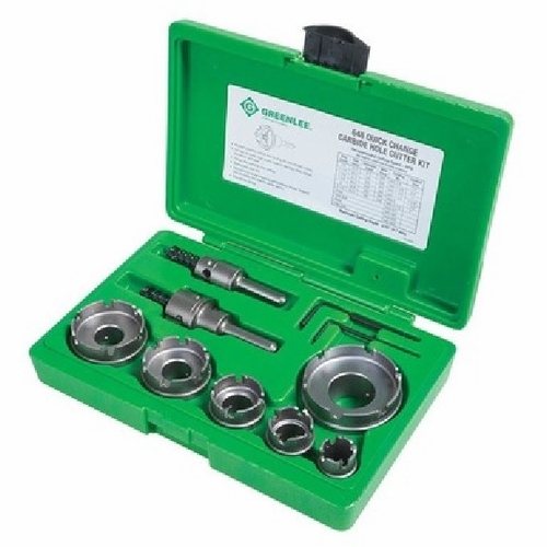 GREENLEE 648 CARBIDE CUTTER SET, QUICK CHANGE, 8PC 783310064015/52078281