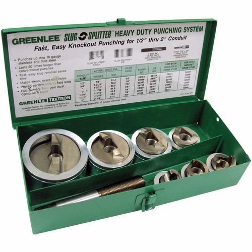 Greenlee 7307 Punch Set Hydraulic Knockout Sc 50295284/783310295280
