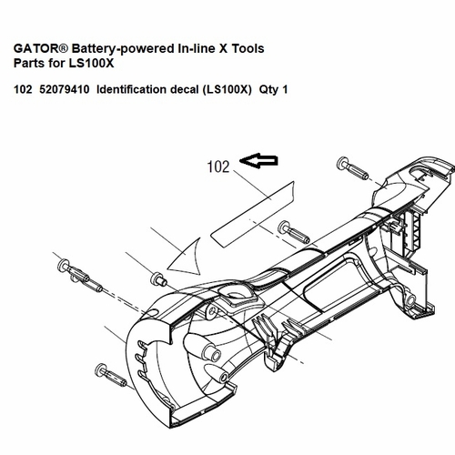 Greenlee  7717 Decal, Identification (Ls100X) 52079410 / 783310077176